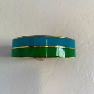 kate spade  ‘Take a Chance’ Striped Enamel Bangle